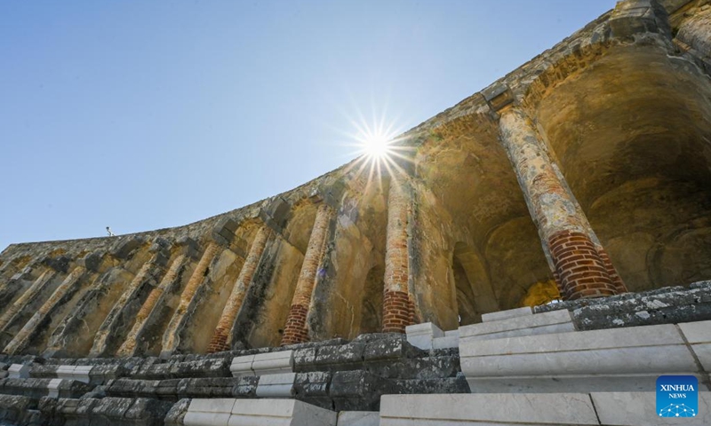 This photo taken on March 21, 2025 shows a view of the Aspendos Antique Theater in Antalya, Türkiye. Photo: Xinhua