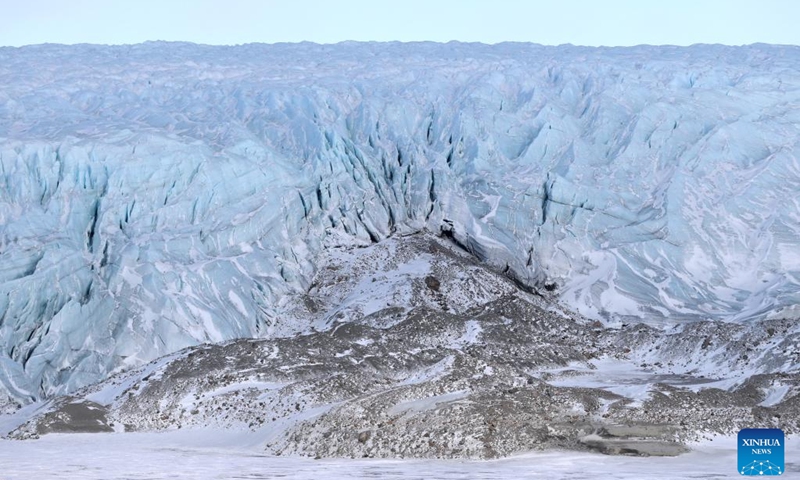 A glacier is seen near Kangerlussuaq, Greenland, an autonomous territory of Denmark, March 21, 2025. Photo: Xinhua