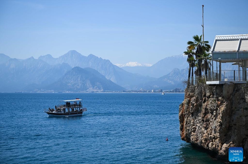 This photo taken on March 23, 2025 shows the coastal scenery in Antalya, Türkiye. Photo: Xinhua