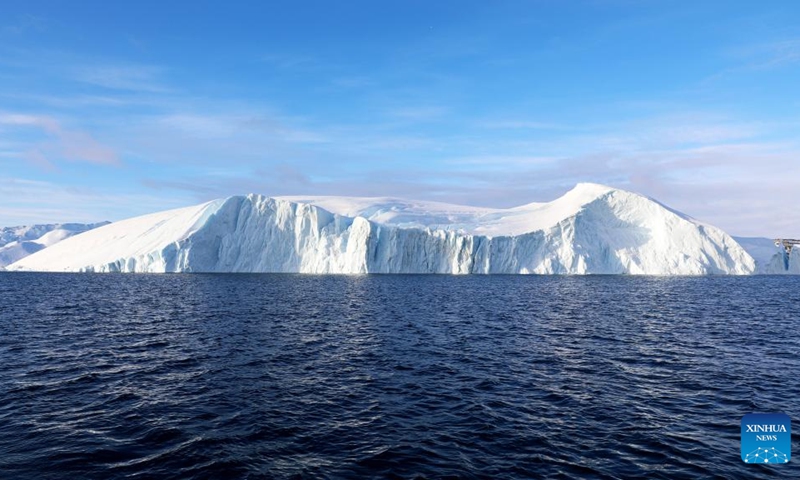 An iceberg is seen at the Disko Bay close to Ilulissat, Greenland, an autonomous territory of Denmark, March 22, 2025. Photo: Xinhua