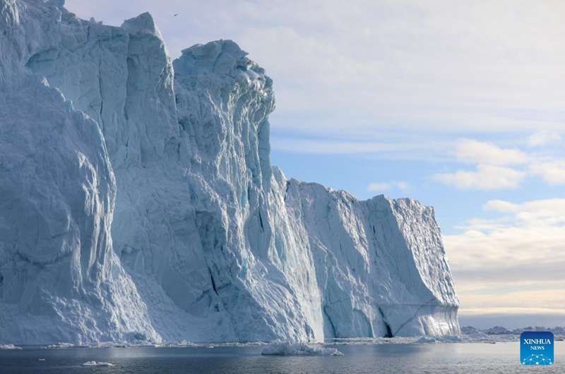 An iceberg is seen at the Disko Bay close to Ilulissat, Greenland, an autonomous territory of Denmark, March 22, 2025. Photo: Xinhua