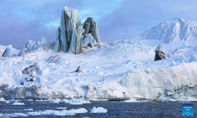 An iceberg is seen at the Disko Bay close to Ilulissat, Greenland, an autonomous territory of Denmark, March 22, 2025. Photo: Xinhua