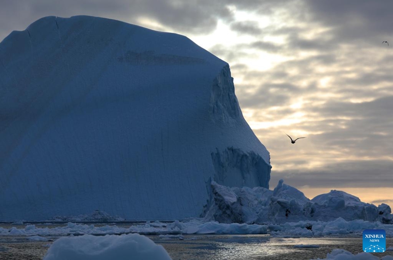 An iceberg is seen at the Disko Bay close to Ilulissat, Greenland, an autonomous territory of Denmark, March 22, 2025. Photo: Xinhua