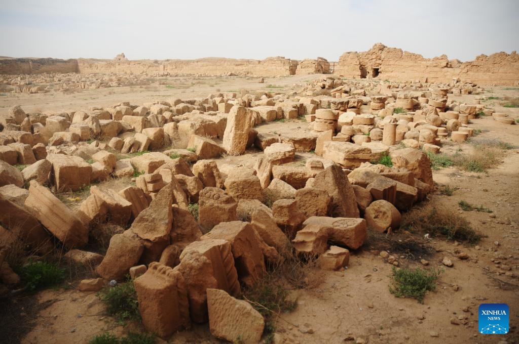 This photo taken on March 19, 2025 shows a view of the archaeological site of Hatra in northern Iraq. (Photo: Xinhua)