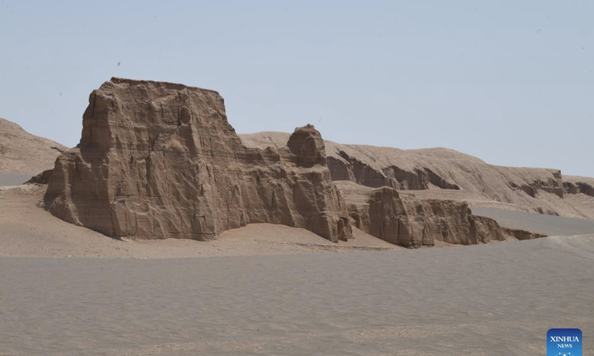 This photo taken on May 2, 2025 shows a view of the wind-eroded Yadan landform at the Lut Desert in Kerman Province, Iran. Located in eastern Iran, Lut Desert, one of the driest and hottest places in the world, was included in UNESCO's World Heritage List in 2016. (Xinhua/Shadati)