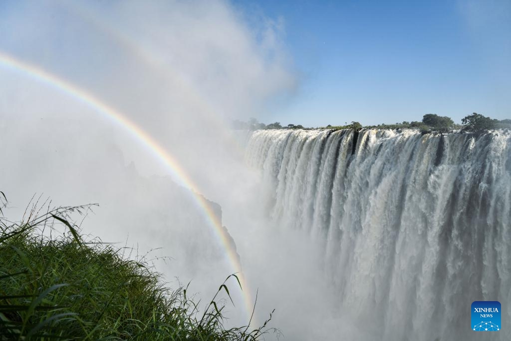 This photo taken on March 30, 2025 in Zambia shows a view of Victoria Falls. (Photo: Xinhua)