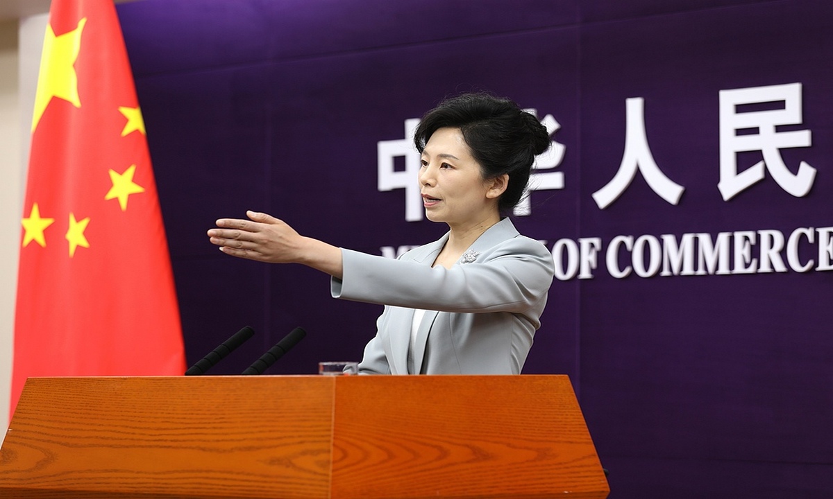 MOFCOM spokesperson He Yongqian. Photo: VCG