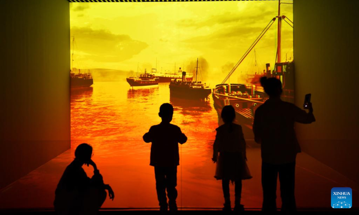 People visit Yueyang Museum in Yueyang City, central China's Hunan Province, May 10, 2025. Yueyang Museum reopened to the public on Saturday after a temporary closure for renovation of space layout and exhibition area in the museum since Feb. 19, 2025. (Xinhua/Chen Zhenhai)