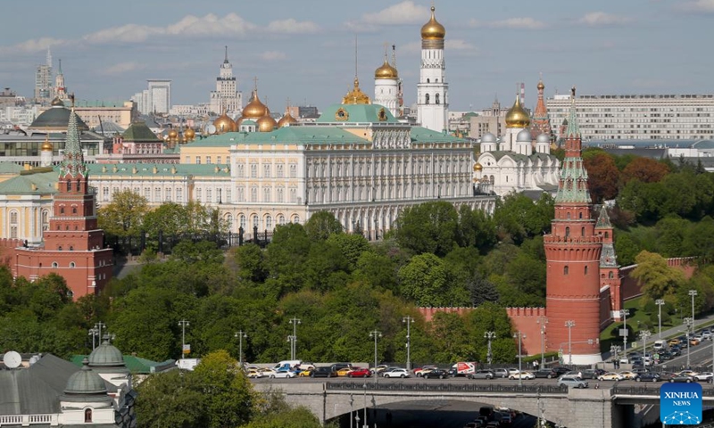 This photo taken on April 24, 2025 shows the Kremlin in Moscow, Russia. (Photo: Xinhua)