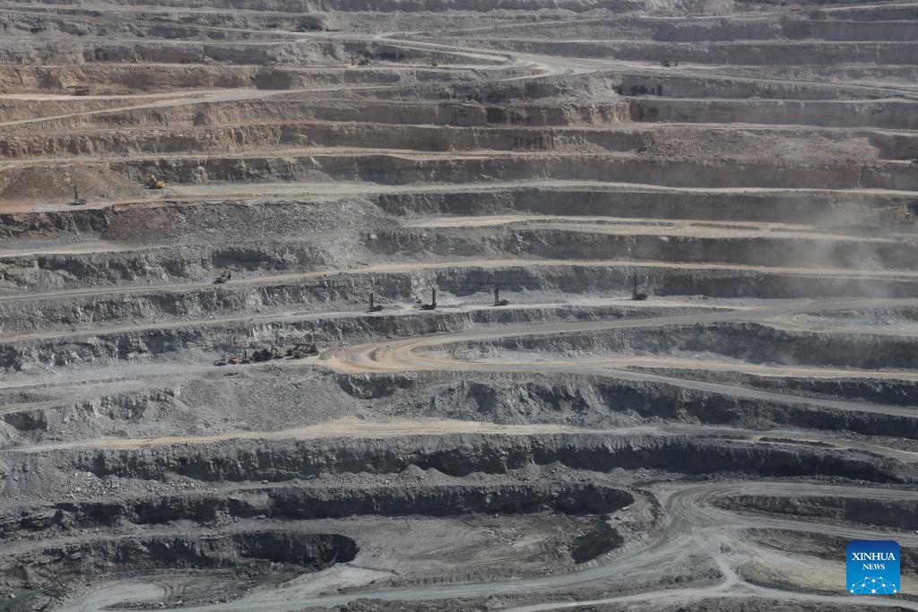 This photo taken on May 1, 2025 shows a view of Gol Gohar iron ore mine in Iran's southeastern province of Kerman. The Gol Gohar iron ore mine, located in Kerman province, is the largest iron ore mine in Iran. The ore deposit consists of six distinct zones, spanning an area of approximately 40 square kilometers. (Photo: Xinhua)