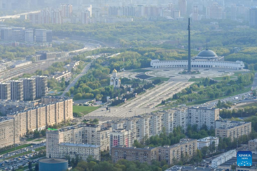 This photo taken on April 23, 2025 shows the Victory Park in Moscow, Russia. (Photo: Xinhua)