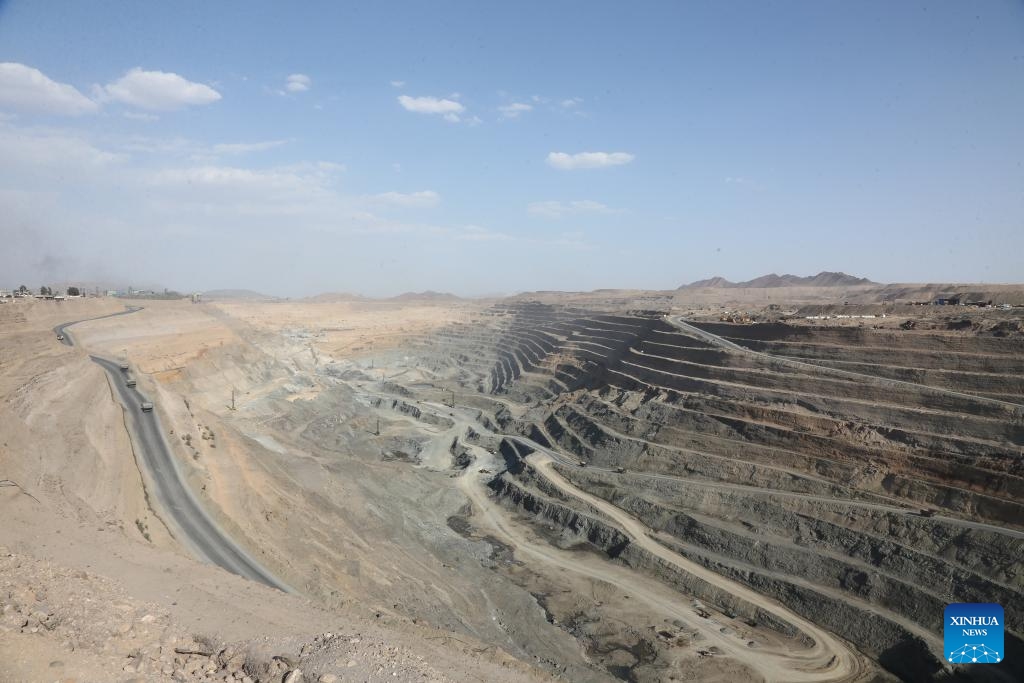 This photo taken on May 1, 2025 shows a view of Gol Gohar iron ore mine in Iran's southeastern province of Kerman. The Gol Gohar iron ore mine, located in Kerman province, is the largest iron ore mine in Iran. The ore deposit consists of six distinct zones, spanning an area of approximately 40 square kilometers. (Photo: Xinhua)