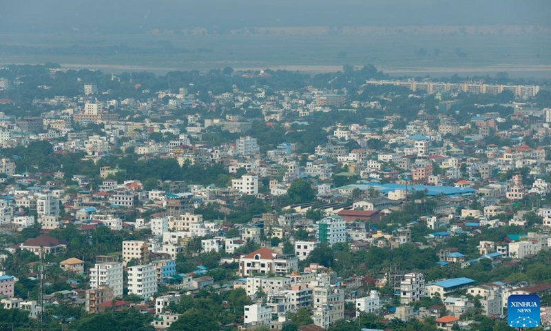 This photo taken on May 11, 2025 shows an urban view of Mandalay, Myanmar. (Xinhua/Myo Kyaw Soe)