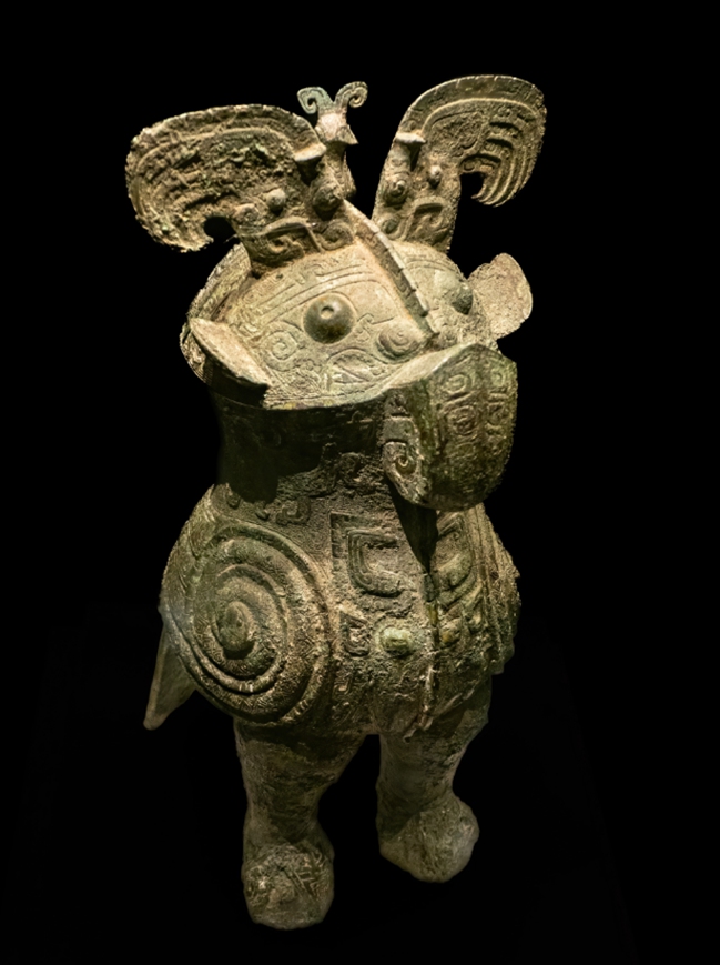 The iconic bronze owl-shaped wine vessel with the inscription Fuhao Photo: VCG