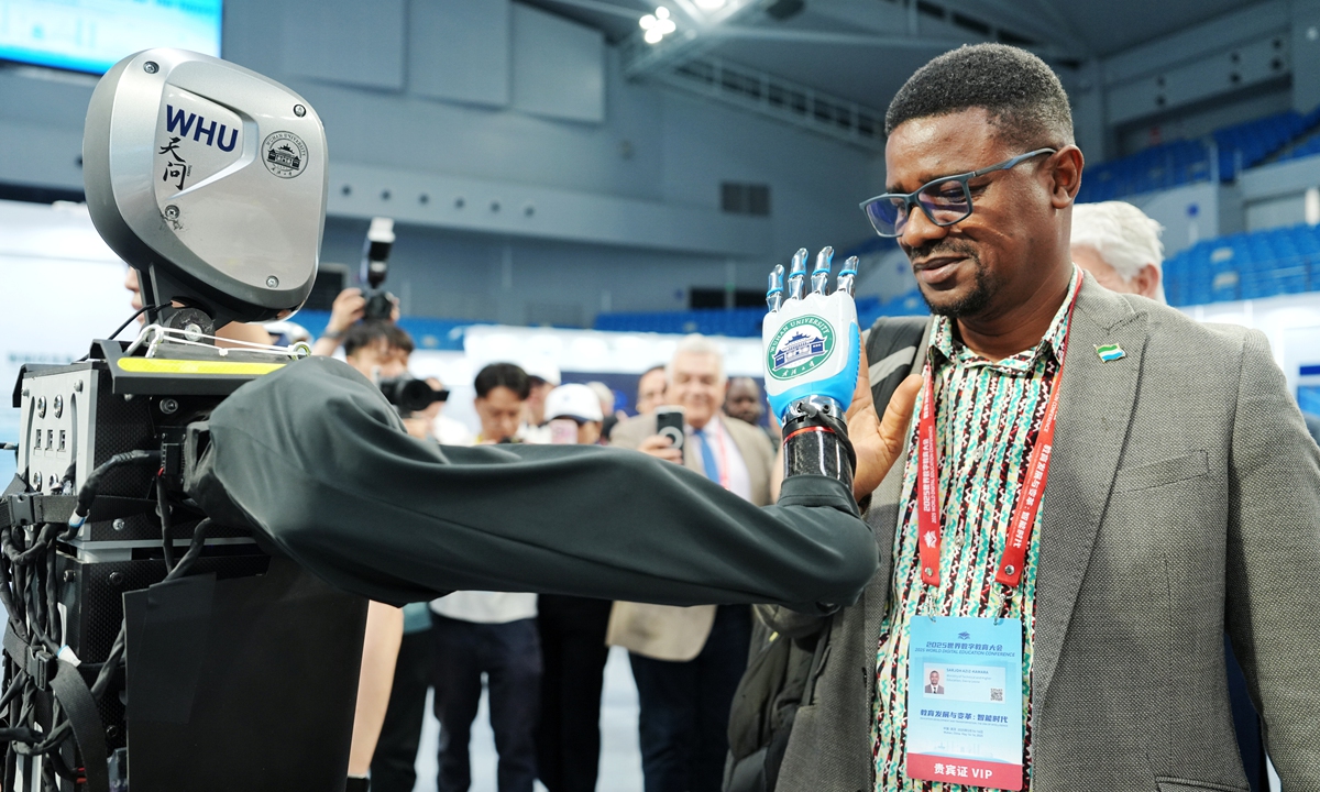 A guest interacts with 