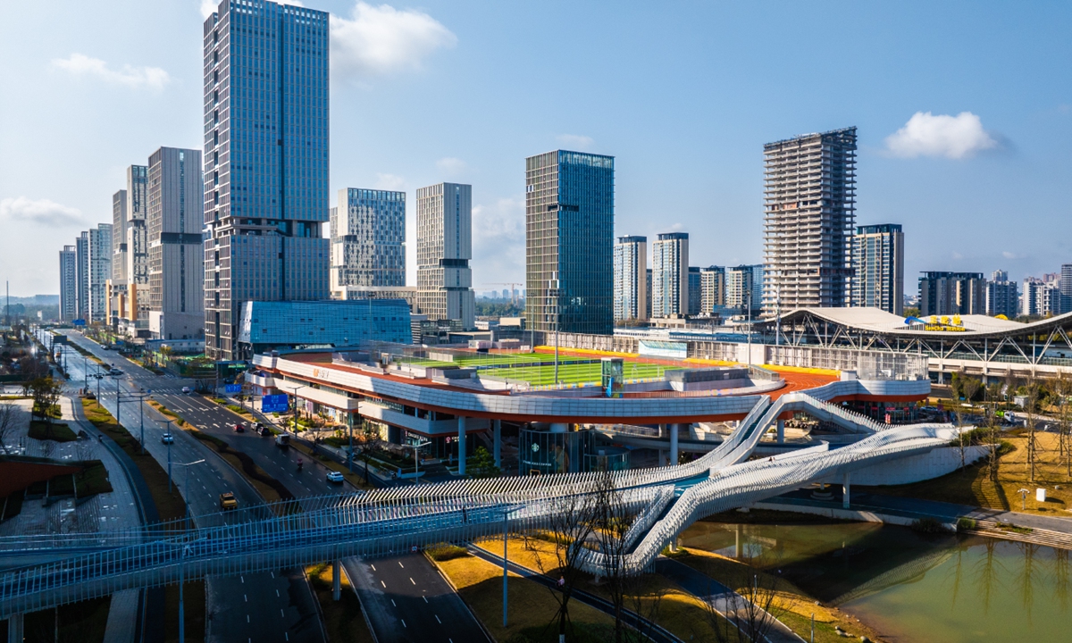 A view of the Chengdu Eastern New Area  Photo: Courtesy of Chengdu Eastern New Area