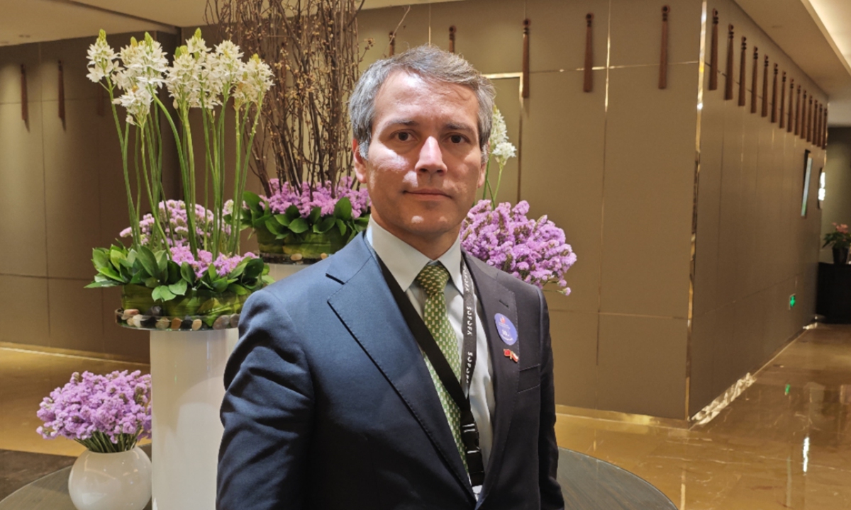 Rodrigo Ya?ez, secretary-general of the Federation of Chilean Industry (SOFOFA) and a former vice trade minister of Chile Photo: Yin Yeping/GT