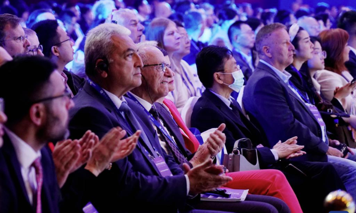 Participants attend the opening ceremony of the China-Germany (China-Europe) Hidden Champions Forum 2025 in Beijing, capital of China, May 26, 2025. The China-Germany (China-Europe) Hidden Champions Forum 2025 kicked off here on Monday. (Xinhua/Zhang Chenlin)