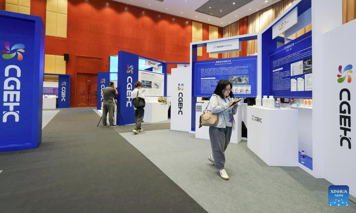 Participants are seen during an event of the China-Germany (China-Europe) Hidden Champions Forum 2025 in Beijing, capital of China, May 26, 2025. The China-Germany (China-Europe) Hidden Champions Forum 2025 kicked off here on Monday. (Xinhua/Zhang Chenlin)