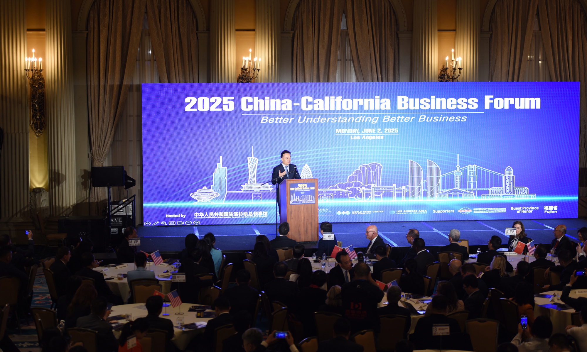 The China-California Business Forum was held in Los Angeles on June 2, 2025. Photo: VCG