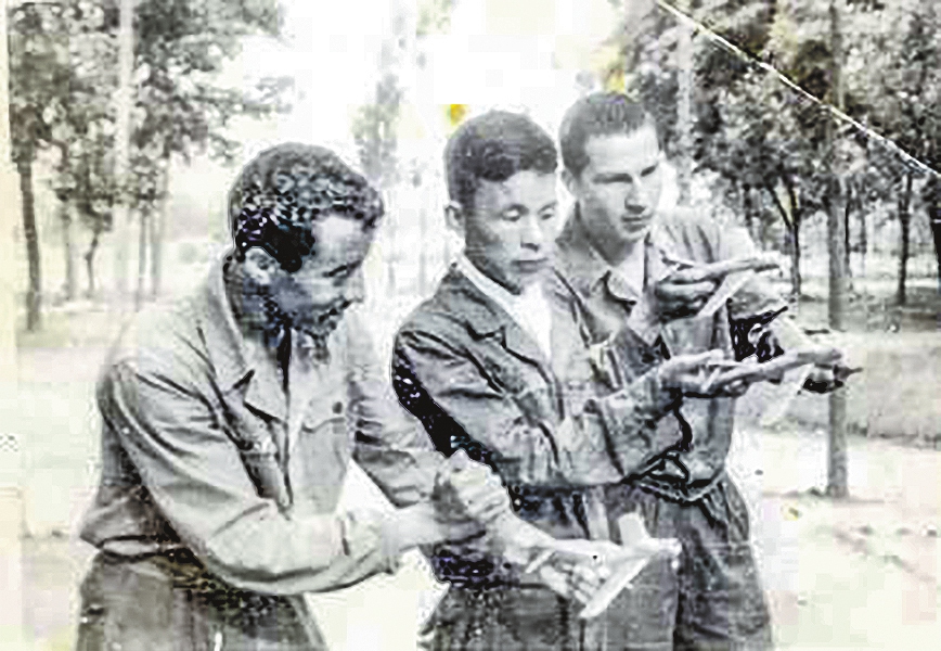 An old photograph captures Algerian veterans' training days in China. Photo: Courtesy of Drid Ahmed Lakhdar