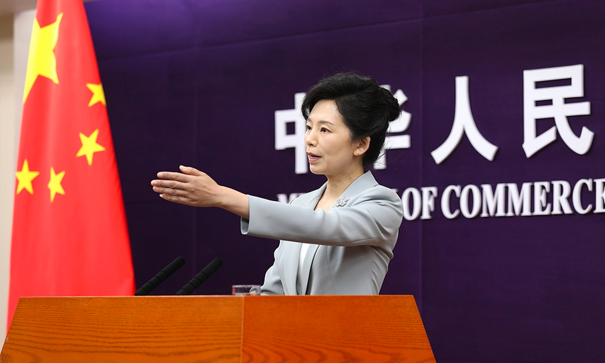 MOFCOM spokesperson He Yongqian. Photo: VCG