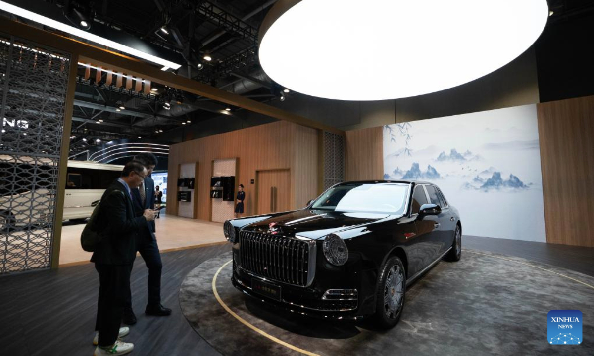 People visit the 2025 International Automotive & Supply Chain Expo (Hong Kong) in Hong Kong, south China, June 12, 2025. The 2025 International Automotive & Supply Chain Expo (Hong Kong) opened here on Thursday. (Xinhua/Lui Siu Wai)