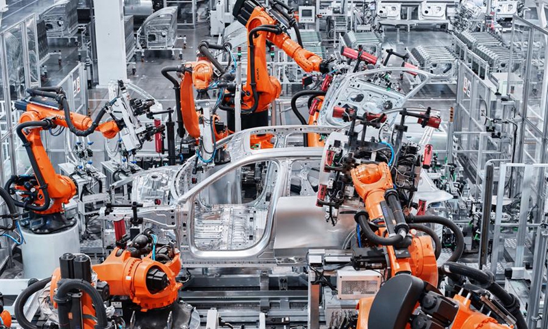 This photo taken on Oct. 10, 2023 shows the NIO Second Advanced Manufacturing Base in Hefei, east China's Anhui Province. (Photo: Xinhua)