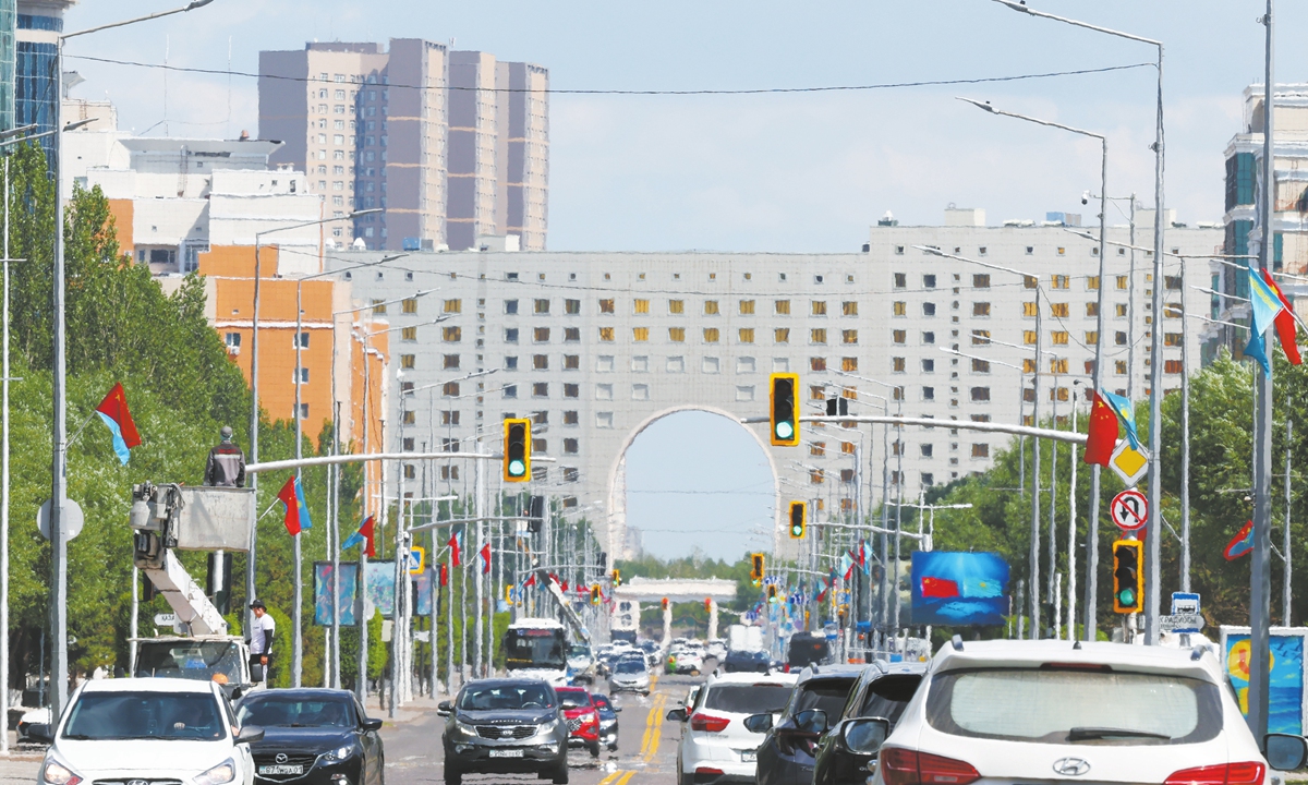 A view of Astana, capital of Kazakhstan on June 15, 2025. Photo: VCG