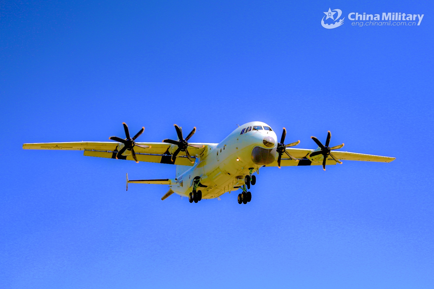 An anti-submarine patrol aircraft attached to an aviation unit under the Chinese PLA Navy takes off for an anti-submarine training exercise in late June, 2025. (eng.chinamil.com.cn/Photo by Bu Lingbin)