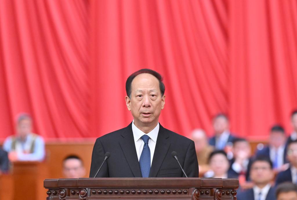 A session of the All-China Youth Federation and a congress of the All-China Students' Federation open in Beijing, capital of China, July 2, 2025. Chinese President Xi Jinping sent a congratulatory letter to the session and the congress. On behalf of the Communist Party of China (CPC) Central Committee, Xi, also general secretary of the CPC Central Committee and chairman of the Central Military Commission, extended congratulations and greetings to young people of all ethnic groups and all walks of life, to young students, and to young Chinese overseas. Shi Taifeng, a member of the Political Bureau of the CPC Central Committee and head of the CPC Central Committee's Organization Department, read out Xi's letter at the meeting. (Xinhua/Yue Yuewei)