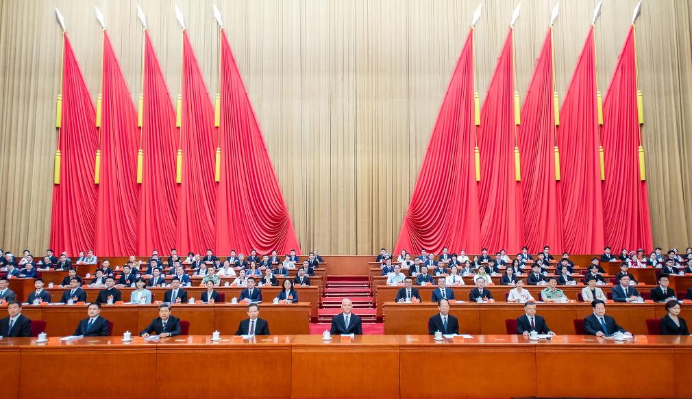 A session of the All-China Youth Federation and a congress of the All-China Students' Federation open in Beijing, capital of China, July 2, 2025. Chinese President Xi Jinping sent a congratulatory letter to the session and the congress. On behalf of the Communist Party of China (CPC) Central Committee, Xi, also general secretary of the CPC Central Committee and chairman of the Central Military Commission, extended congratulations and greetings to young people of all ethnic groups and all walks of life, to young students, and to young Chinese overseas. Cai Qi, a member of the Standing Committee of the Political Bureau of the CPC Central Committee and a member of the Secretariat of the CPC Central Committee, attended the opening meeting of the session and the congress, which gathered about 3,000 participants. (Xinhua/Li Tao)