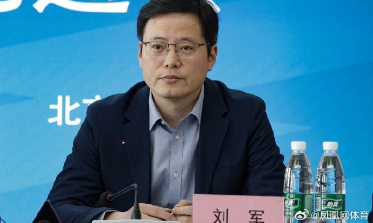 Liu Jun, former chairman of the Chinese Super League company, operator of the country's top-tier professional football league. Photo: Sina Weibo