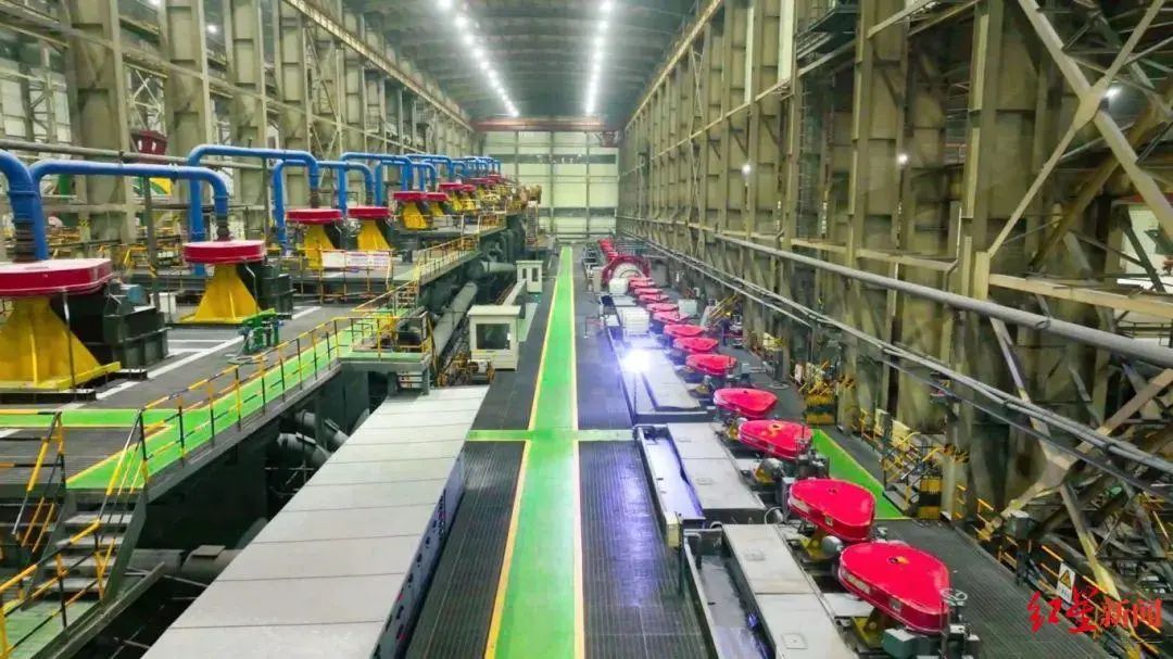 Photo of the mineral processing department released by the official WeChat account of Zhongjin Gold Corporation Photo: Screenshot of Red Star News