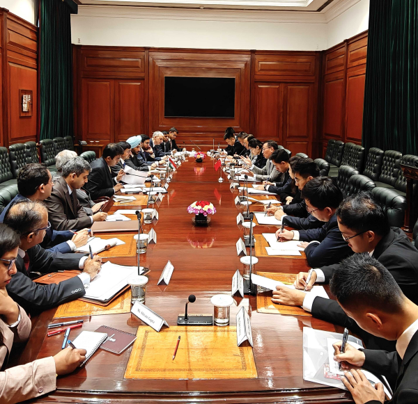 Hong Liang, director-general for Boundary and Ocean Affairs of China's Ministry of Foreign Affairs and Gourangalal Das, joint secretary of the East Asia Division of the Ministry of External Affairs of India co-chaired the 34th Meeting of the Working Mechanism for Consultation & Coordination on India-China Border Affairs in New Delhi on July 23. Photo: fmprc.gov.cn