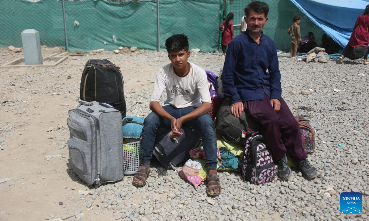 Afghan refugees arrive at a makeshift camp in Kabul, Afghanistan, July 9, 2025. More than 2,600 Afghan refugee families, the majority of whom were from Iran, returned home in a single day on Tuesday, reported the state-run Bakhtar news agency on Wednesday. (Photo by Saifurahman Safi/Xinhua)