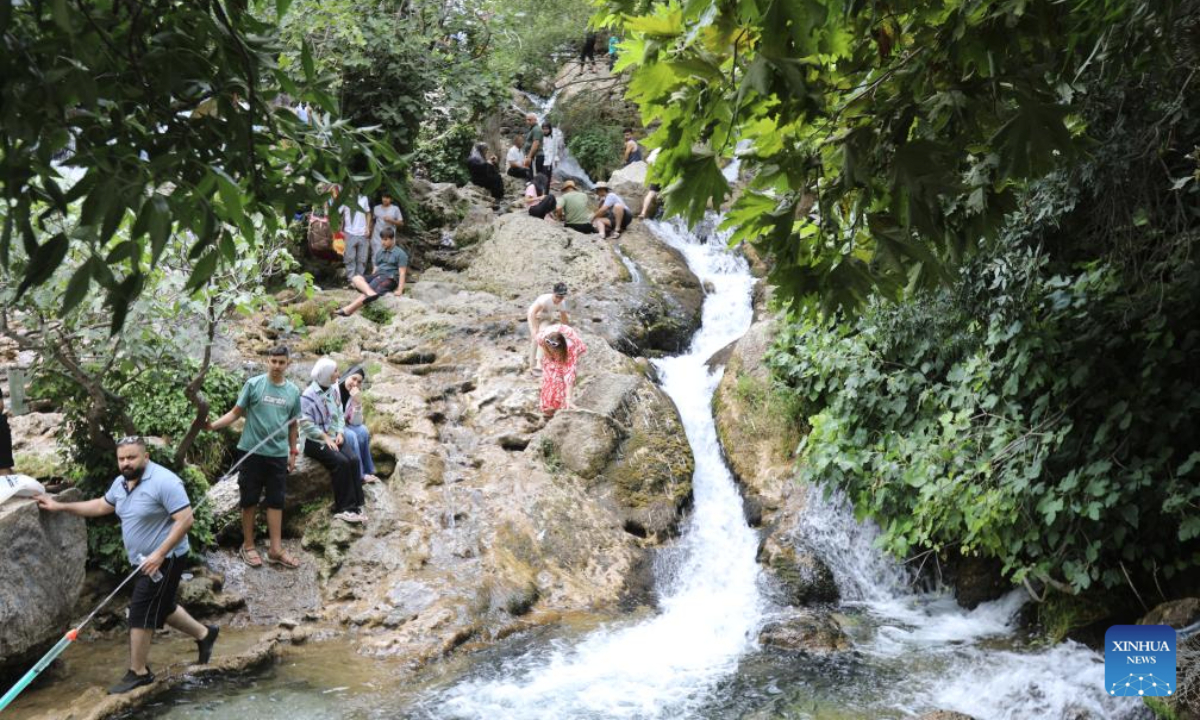 People Have Fun At Ahmed Awa Waterfall In Sulaymaniyah Iraq Global Times people-have-fun-at-ahmed-awa-waterfall-in-sulaymaniyah-iraq-global-times