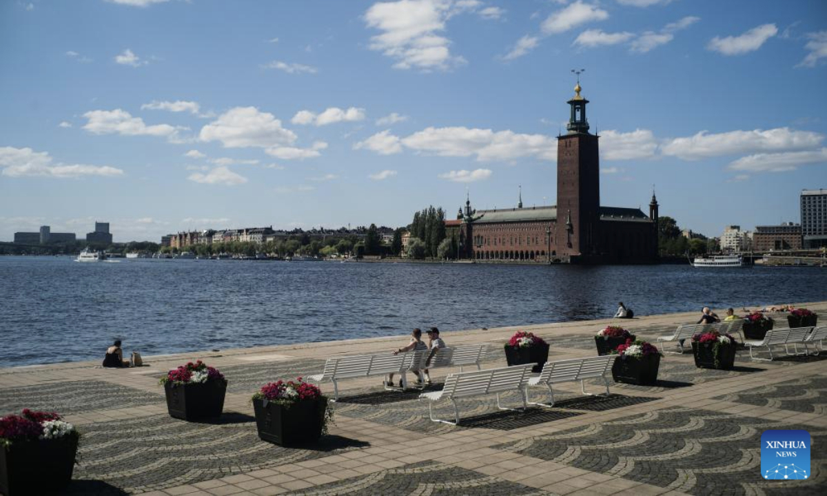 This photo taken on July 27, 2025 shows a city view in Stockholm, Sweden. (Xinhua/Peng Ziyang)