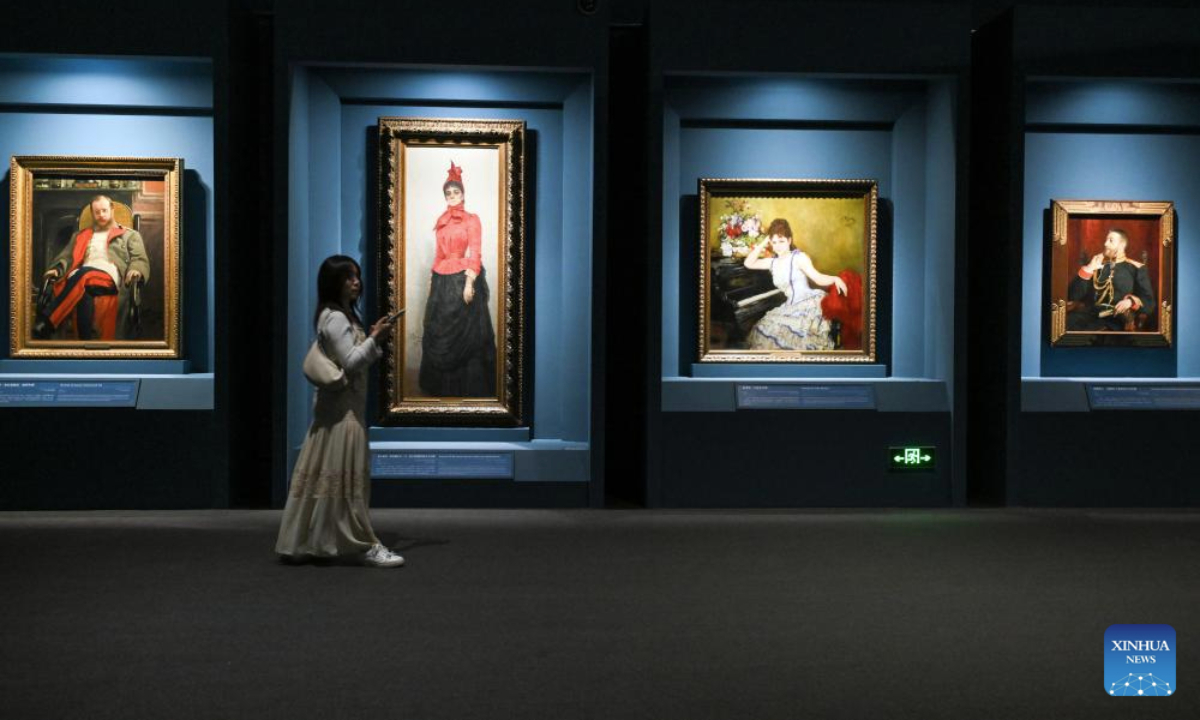 A woman visits the exhibition Ilya Repin Encyclopedia of Russian Life in the National Museum of China in Beijing, capital of China, July 22, 2025.

The exhibition kicked off here Tuesday, showcasing 92 representative pieces by Russian realist painter Ilya Repin. (Xinhua/Jin Liangkuai)