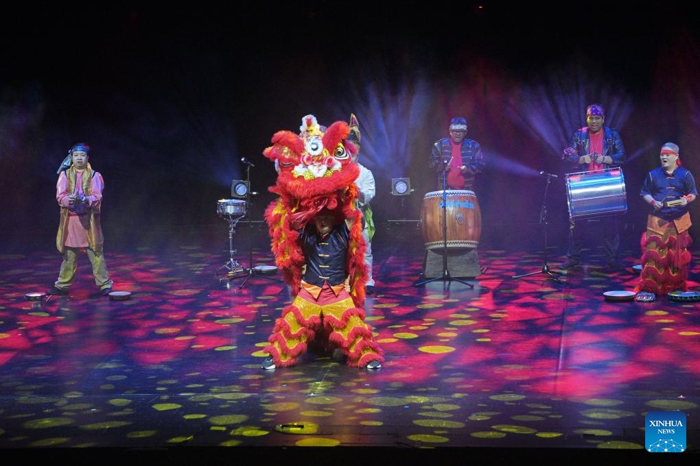 Performers from Movement for the Intellectually Disabled of Singapore (MINDS) perform during the opening ceremony of the World Aquatics Championships 2025 held in Singtel Waterfront Theatre in Singapore on July 10, 2025. (Photo: Xinhua)