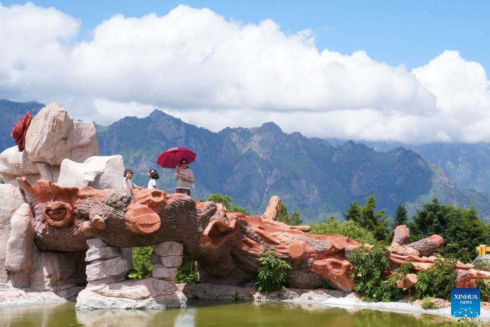 Tourists visit Lagashan Mountain in Zhouqu County, Gannan Tibetan Autonomous Prefecture, northwest China's Gansu Province, July 12, 2025. (Photo: Xinhua)