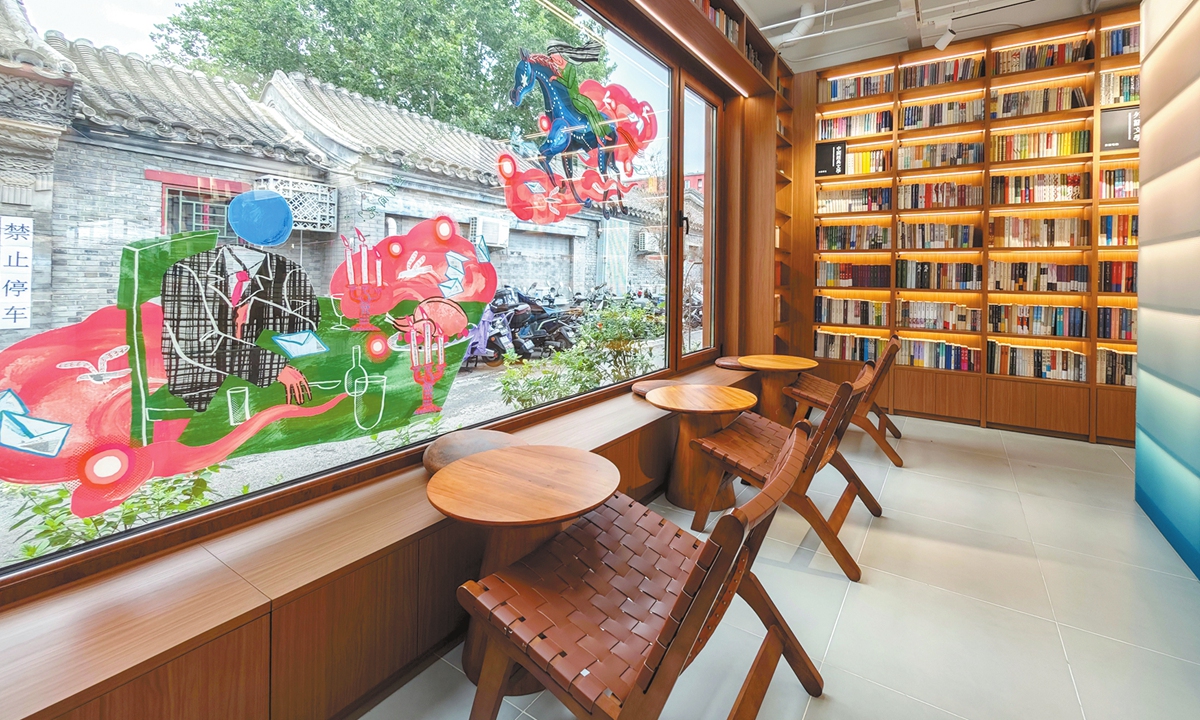 The reading area of the zall bookstore Photos: Courtesy of Qiao Jian