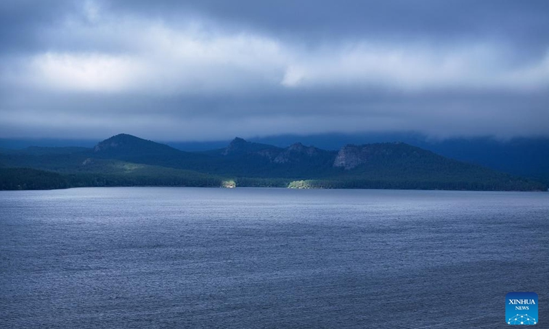 An aerial drone photo taken on July 19, 2025 shows the Burabay National Park in Akmola region, Kazakhstan. Burabay National Park is a famous vacation destination in Kazakhstan known for its spectacular natural landscapes and rich biodiversity. (Photo: Xinhua)