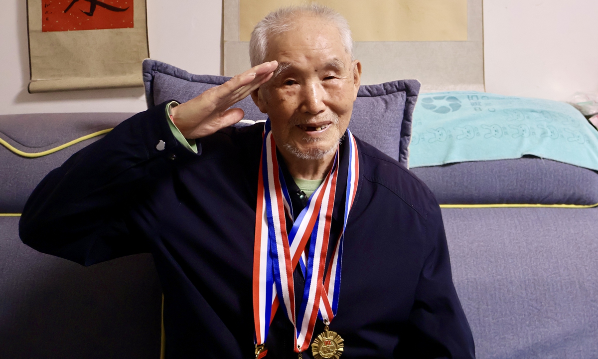 Veteran Zhang Zhenxin Photo: Lin Xiaoyi/GT