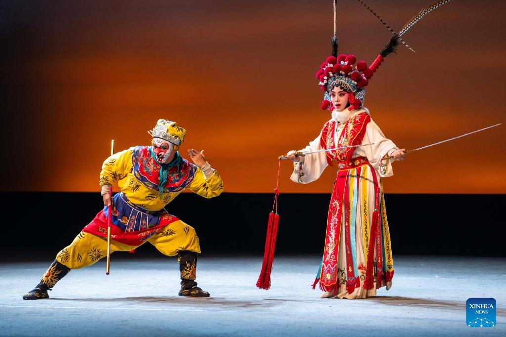 Actors are pictured during an immersive Kunqu Opera show in Chenzhou City, central China's Hunan Province, July 18, 2025. The centuries-old art of Kunqu Opera has been listed by the United Nations Educational, Scientific and Cultural Organization (UNESCO) as an intangible cultural heritage. Kunqu artists are injecting modern elements to enhance its charm to younger audience today. (Photo: Xinhua)