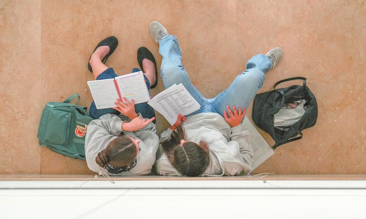 Students take part in the university entrance exam in Galicia, Spain, on June 3, 2025. Photo: VCG