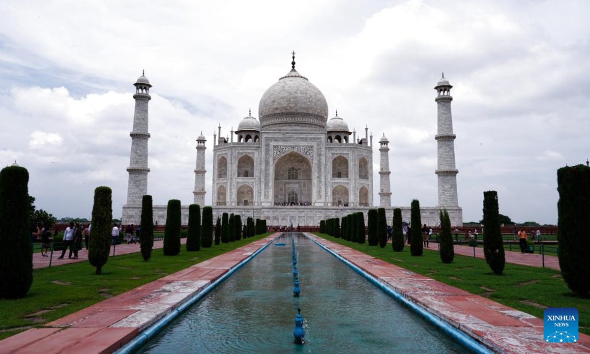 This photo taken on Aug. 3, 2024 shows the Taj Mahal in Agra, Uttar Pradesh, India. Photo: Xinhua