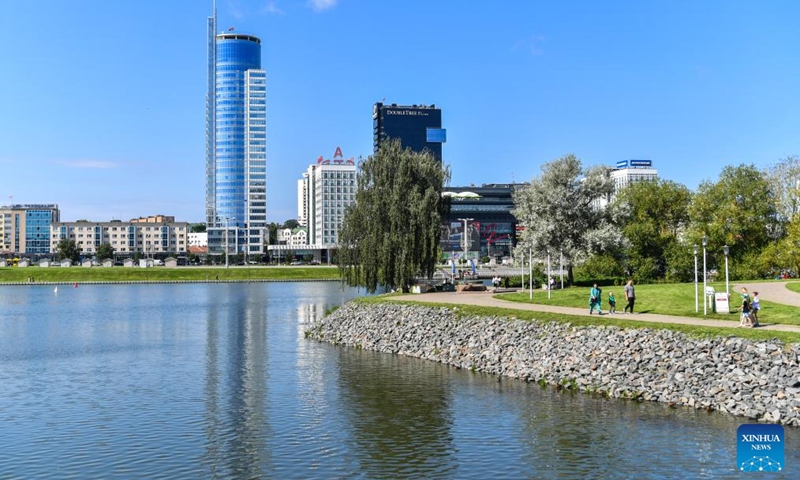 This photo taken on Aug. 1, 2025 shows the city view of Minsk, Belarus. Photo: Xinhua