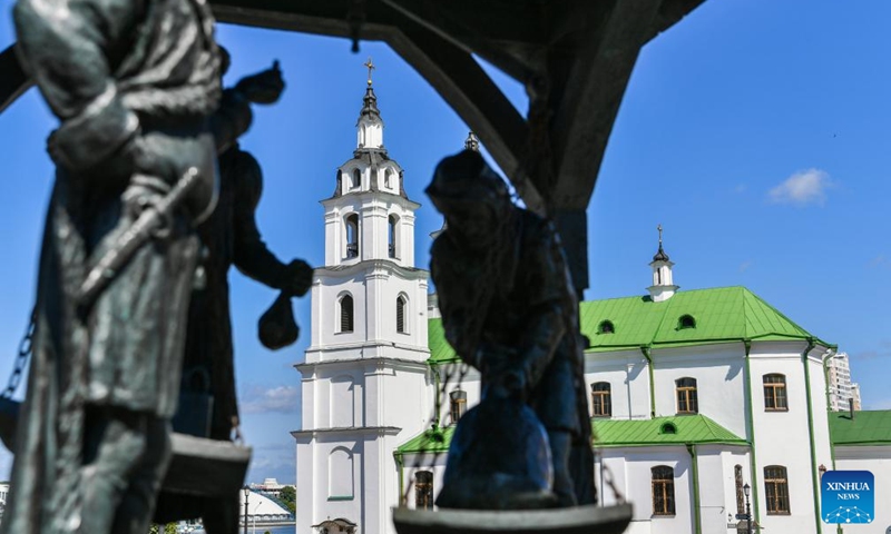 This photo taken on Aug. 1, 2025 shows the city view of Minsk, Belarus. Photo: Xinhua