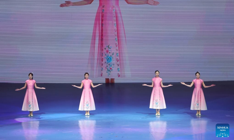 Photo taken on Aug. 2, 2025 shows podium attire for China's 15th National Games and 12th National Paralympic Games, along with the 9th National Special Olympics Games in Shenzhen, south China's Guangdong Province. Photo: Xinhua